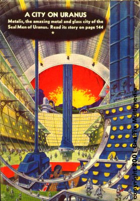 Amazing Stories back cover by Frank. R. Paul